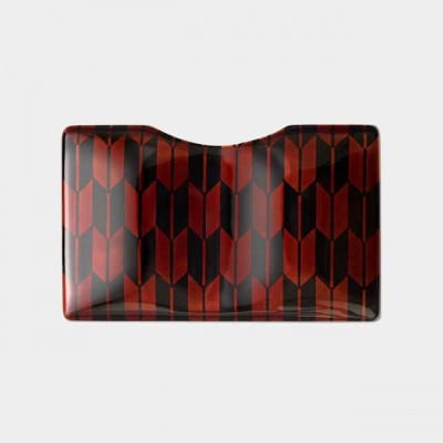 和モダンを感じる【漆の名刺入れ】VYAC CARD CASE(矢絣)