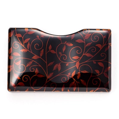 和モダンを感じる【漆の名刺入れ】VYAC CARD CASE(唐草)