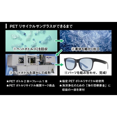 日本製　PETボトルリサイクル　サングラス　PET0.002　MBK-L-SV-MIR　木目仕様