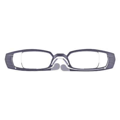 鯖江製 最薄最軽量を目指した老眼鏡【栞 フェザー】度数+1.50 スクエア ブラック