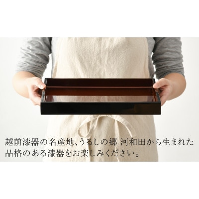 【越前塗】わすれな盆(化粧箱入り)