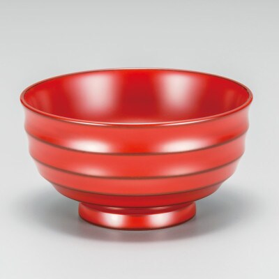 越前漆器　茜朱/消黒 ロクロ汁椀　夫婦　ペア