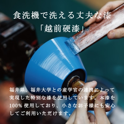 【食洗機対応 カラフルな越前漆器】 RIN&CO.　椀Sサイズ/I-02・インディゴ