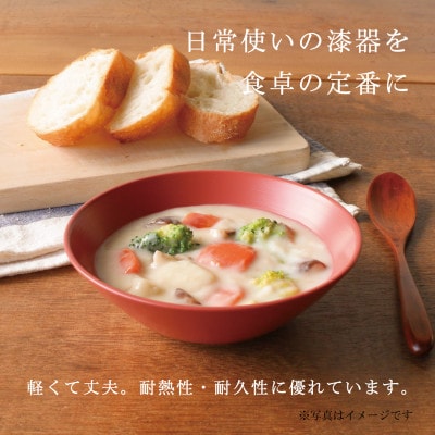 【食洗機対応 カラフルな越前漆器】 RIN&CO.　平椀/I-02・インディゴ