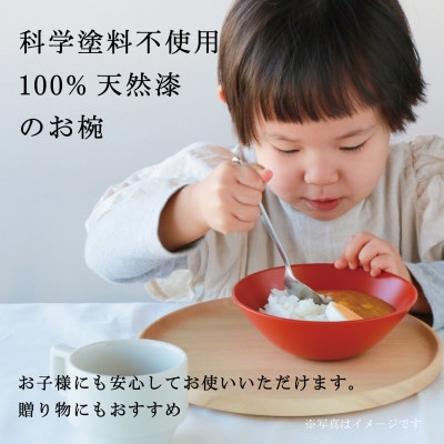 【食洗機対応 カラフルな越前漆器】 RIN&CO.　平椀/I-02・インディゴ