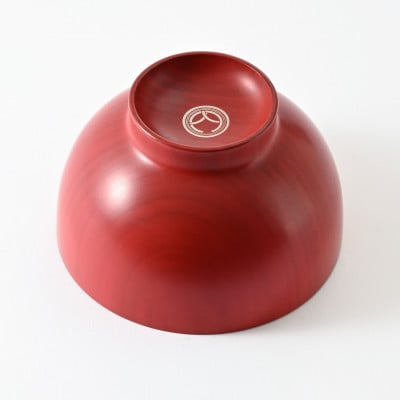 【贈り物にも人気】越前漆器 漆琳堂の色拭き漆椀 赤