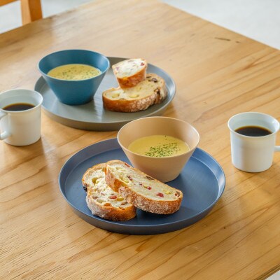 【食洗機対応 カラフルな越前漆器】 RIN&CO.　深S(深皿)/ ベージュ