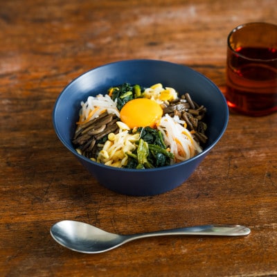 【食洗機対応 カラフルな越前漆器】 RIN&CO.　深皿M / I-02・インディゴ