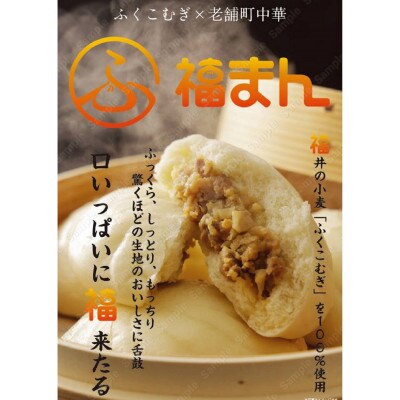 三ツ星若狭牛入り!福井の肉まん「福まん&福まんりっち」計20個入りセット