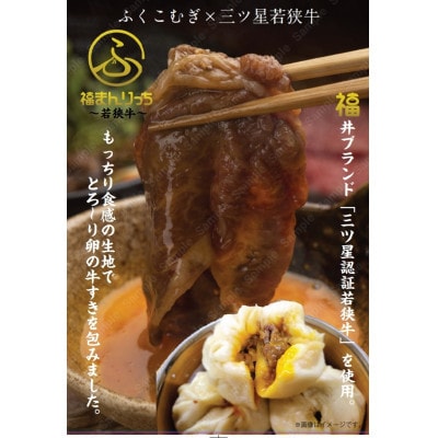 三ツ星若狭牛入り!福井の肉まん「福まん&福まんりっち」計20個入りセット