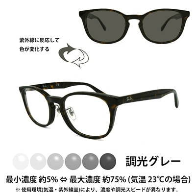 国産調光レンズ使用オリジナルレイバン色が変わるサングラス(RX5386D 2012)　グレーレンズ