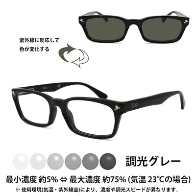 国産調光レンズ使用オリジナルレイバン色が変わるサングラス(RX5017A 2000)　グレーレンズ