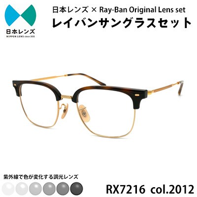 国産調光レンズ使用オリジナルレイバン色が変わるサングラス(RX7216F 2012)　グレーレンズ
