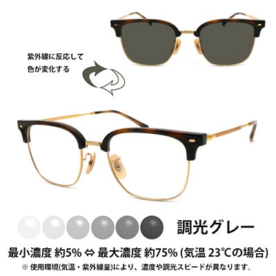 国産調光レンズ使用オリジナルレイバン色が変わるサングラス(RX7216F 2012)　グレーレンズ