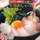 【2025年8月16日より順次発送】真鯛の「生鯛めしセット」3食分