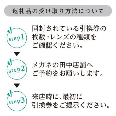メガネレンズ引換券　D-1