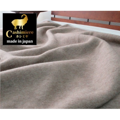 【シングルサイズ】繊維の宝石カシミヤ100%(毛羽部分)毛布　CS-10S　BE