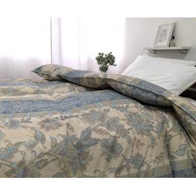 【シングル】羽毛ふとんホワイトダックダウン90%(150×210cm)ブルーUFTC-350S BL