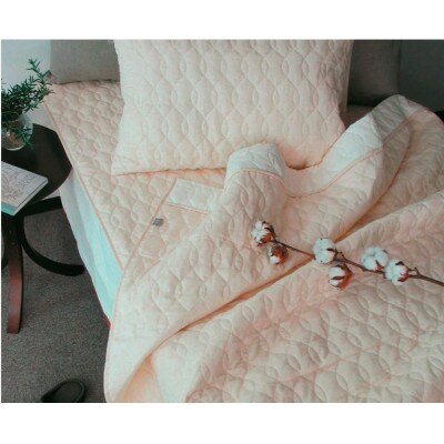 【シングル】リネンコットンガーゼ敷パッド　100×205cm　アイボリー　PK-1506S