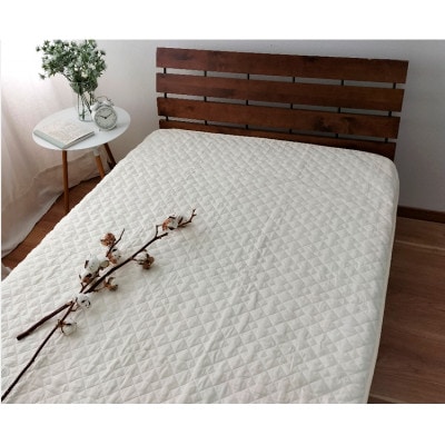 【シングル】艶やかシルクコットンガーゼ敷パッド 100×205cm　PK-1501SR