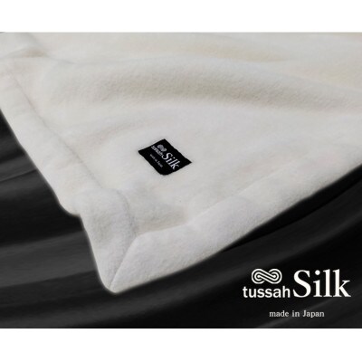 【ハーフサイズ】tussah SILK 贅沢シルク100%(毛羽部分)毛布　SILK-R