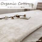 【ダブル】贅沢ふわふわオーガニックコットン敷毛布　140×205cm BE　OGMS-4W-BE
