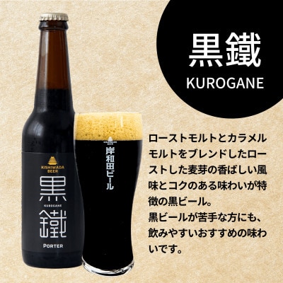 岸和田ビール　黒鐵(12本セット)　クラフトビール