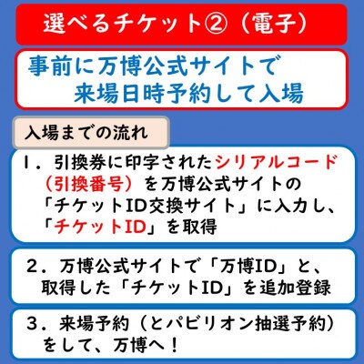 【紙対応!チケット引換券】大阪・関西万博入場チケット 早割一日券(中人)