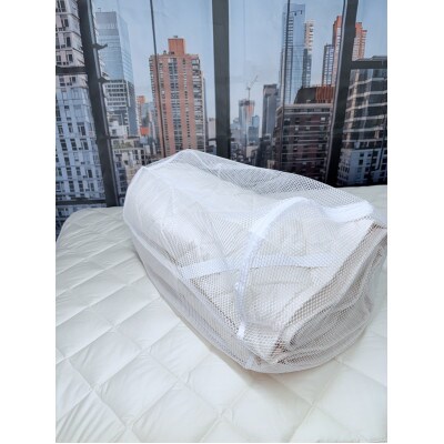 【シングル】ウオッシャブルフランスウール100%羊毛わたベッドパッド(100×200センチ)1枚