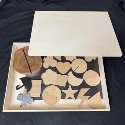 無垢材で遊ぶ 木のおもちゃ『もくあそび』 親子で楽しむマグネット知育セット