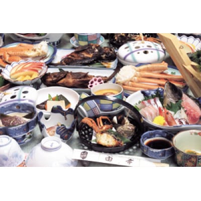 料理旅館 由幸のご会席料理 お食事券1名様 獲れたての新鮮な魚をお刺身で