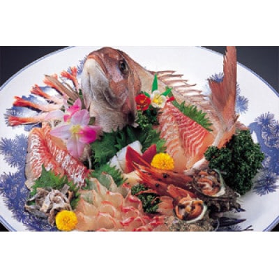 料理旅館 由幸のご会席料理 お食事券1名様 獲れたての新鮮な魚をお刺身で