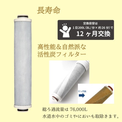 浄水シャワーヘッド「ジョワーシルクホワイト+入浴料10包」　JS217S-W+BS-W10
