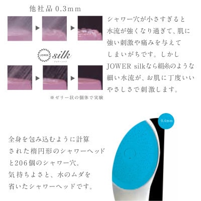 浄水シャワーヘッド「ジョワーシルクホワイト+入浴料10包」　JS217S-W+BS-W10