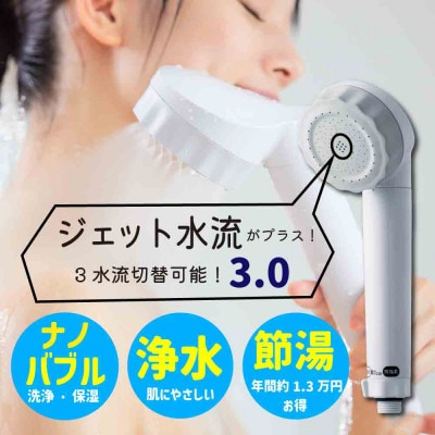シャワーヘッド バブリージョワー3.0 浄水×ナノバブル 塩素除去 ミスト ジェット水流 JS24W