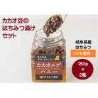 【贈り物にも】岐阜県産はちみつを使ったカカオニブハニー180g×2瓶<はちみつ王国>【岐阜県山県市】