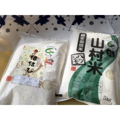 岐阜県山県市産米　縁結び5kg+農家におまかせ5kg