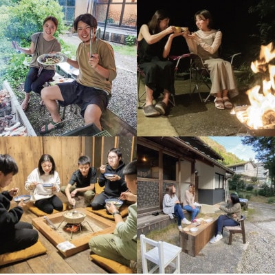 【清流&サウナ】岐阜県山県市神崎川　1日1組 地域まるごと宿「ヒトイキ村」(4名様から)