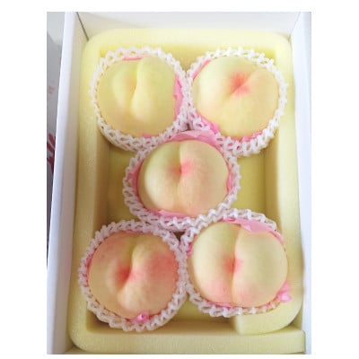 岡山市　一宮地区産　清水白桃　5～6玉入り　1.5キロ