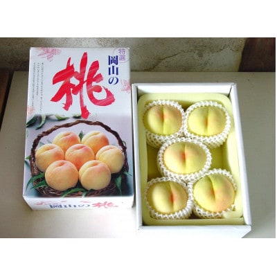 岡山市　一宮地区産　清水白桃　5～6玉入り　1.5キロ