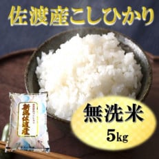 【令和5年産】佐渡産こしひかり 精米(無洗米) 5kg