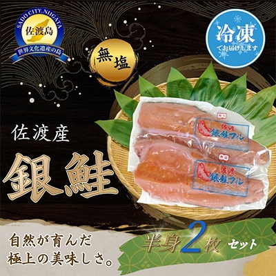 佐渡産銀鮭　半身2枚セット