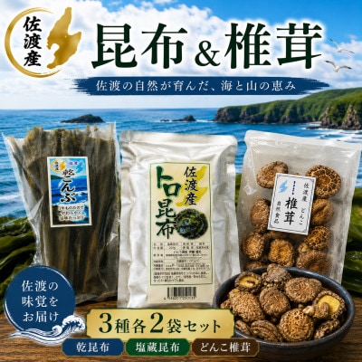 佐渡産昆布&椎茸セット