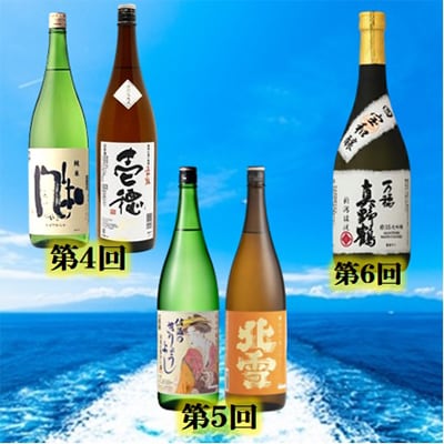 【毎月定期便】佐渡の酒B全6回
