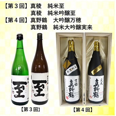 【毎月定期便】佐渡のお酒 1800ml×2本　全6回