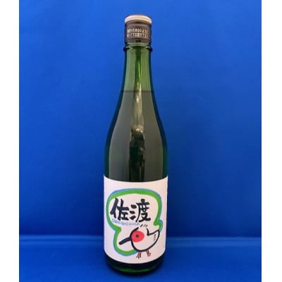 佐渡の空を羽ばたく朱鷺を描いた　塚本酒店オリジナル　佐渡トキラベル　北雪吟醸720mlとカップ酒6本