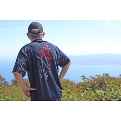刀工新保基衡・オリジナルTシャツ(シルバーグレー)【S~3L】