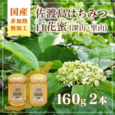 佐渡島はちみつ(非加熱・無加工)百花蜜2本セット(深山の花・里山の花 / 各1本)