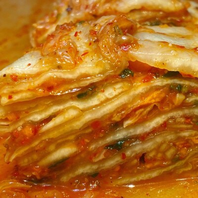 佐渡産食材の無添加キムチ　紅白キムチセット+おまかせキムチ1パック