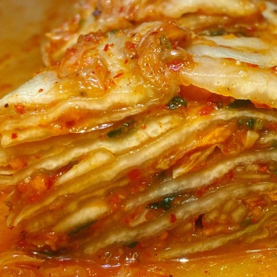 佐渡産野菜の添加不使用 　佐渡キムチ(1パック)と水キムチ(1パック)+おまかせキムチ(1パック)